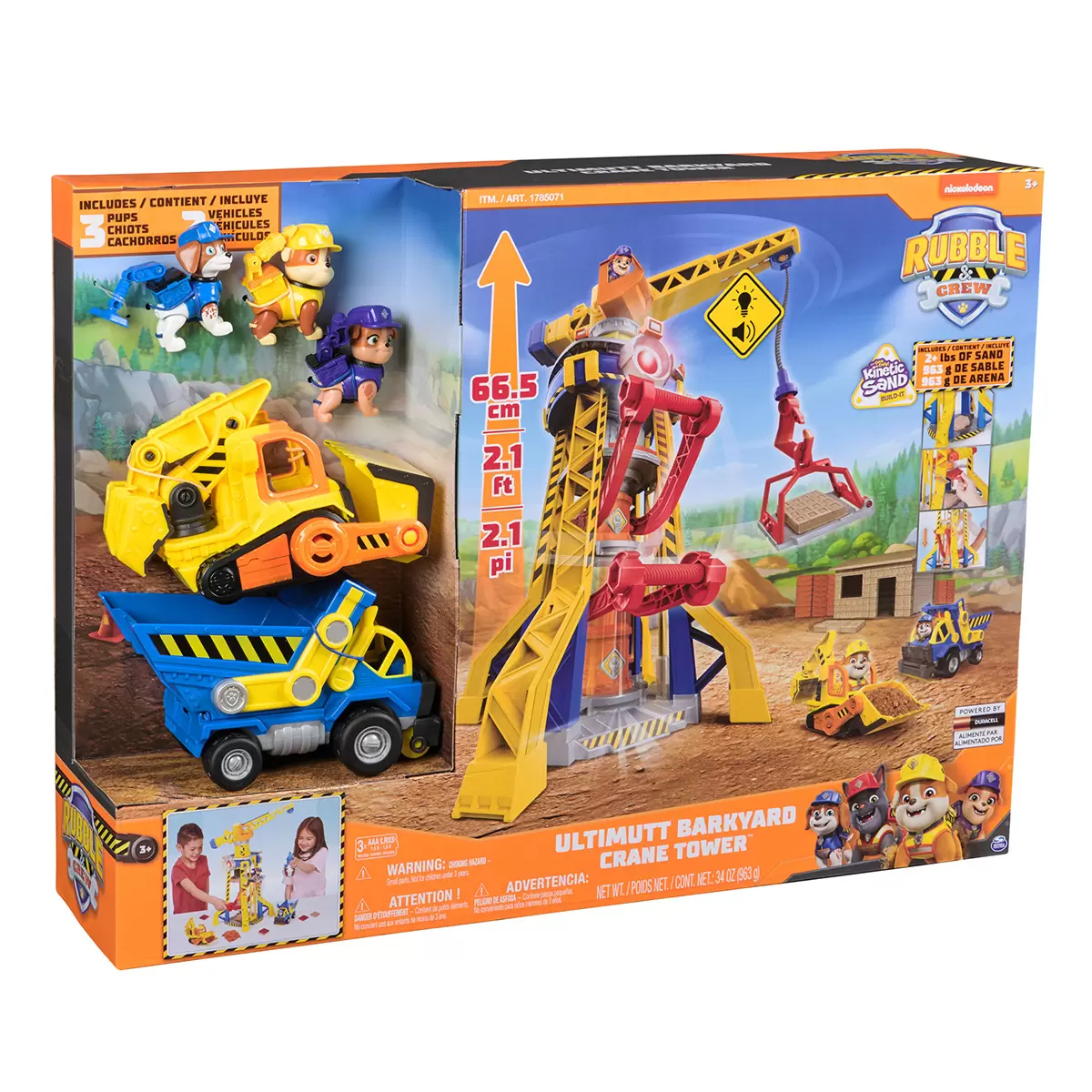 Grúa Torre Ultimutt Barkyard Rubble Crew Kinetic Sand