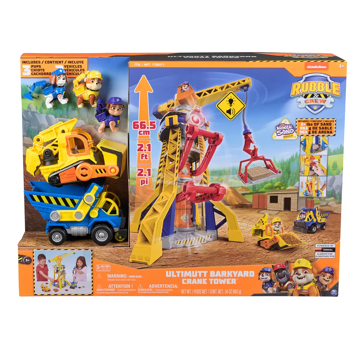 Grúa Torre Ultimutt Barkyard Rubble Crew Kinetic Sand