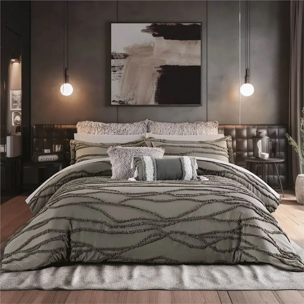 Edredón Lavable Tufted Amber King Size Poliéster Concord 