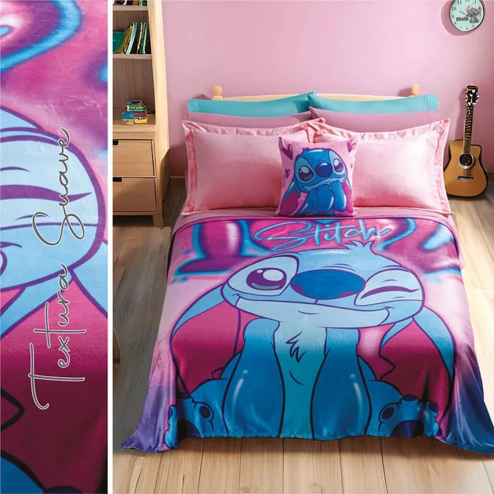 Cobertor Ligero Ultrasuave Stitch Amore Mat/Ind Concord 