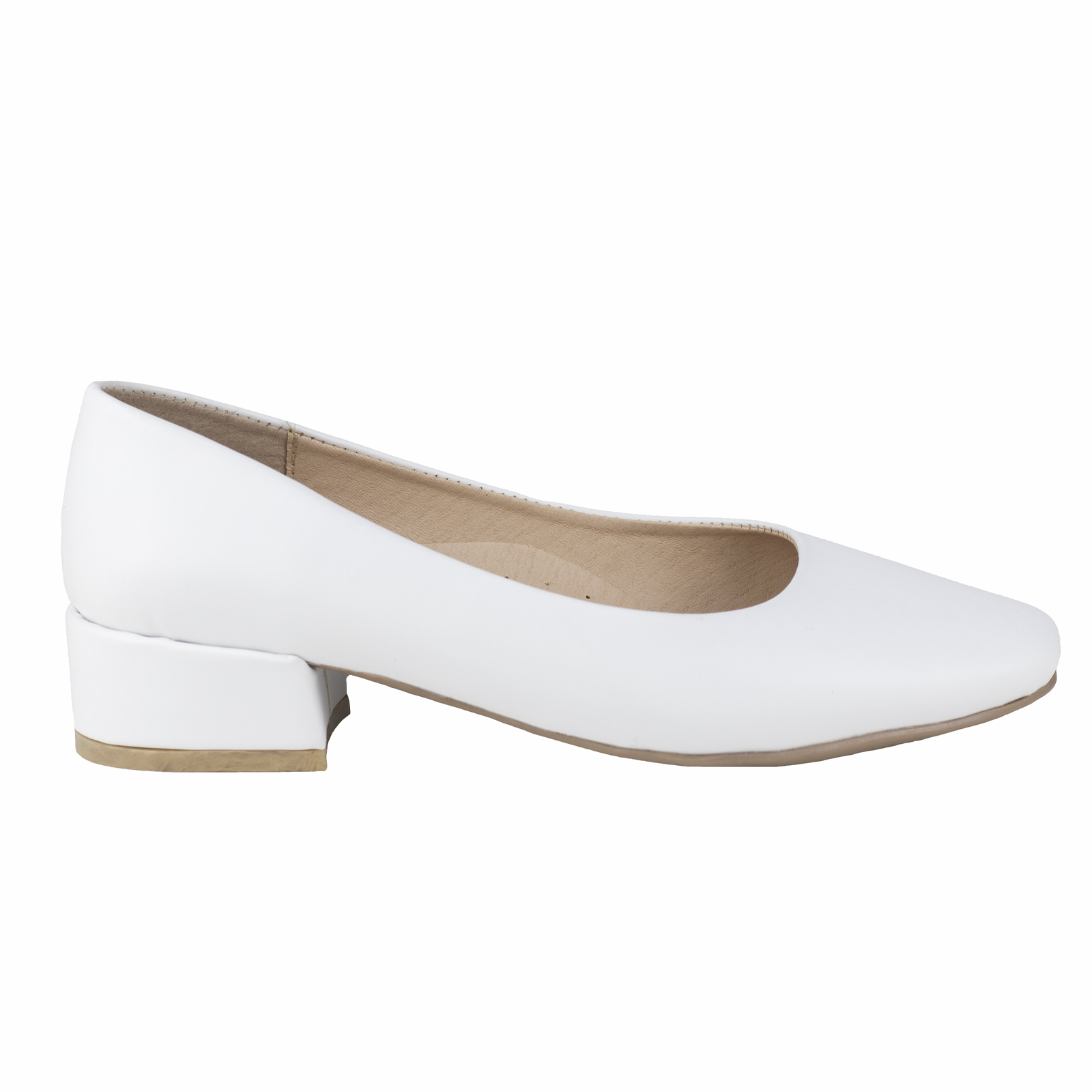 Zapato De Tacón Blanco Flat Mujer Vestir 800 Valdano Casual
