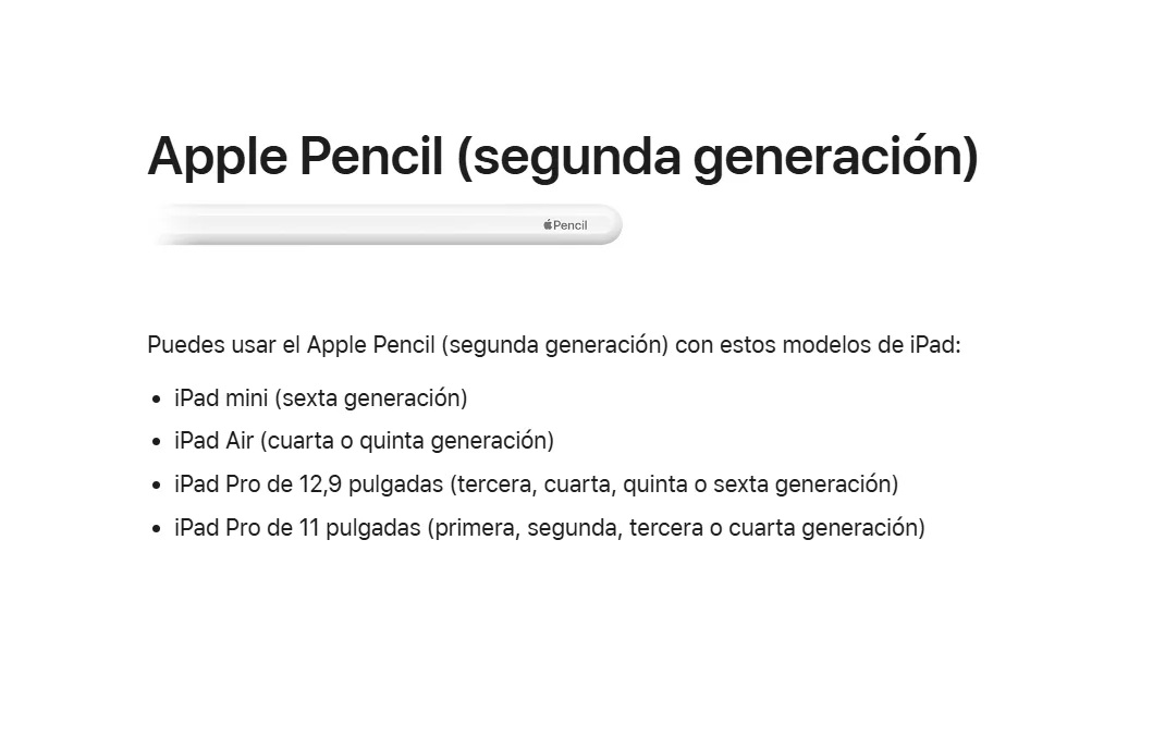 Apple Pencil 2da Generacion A2051