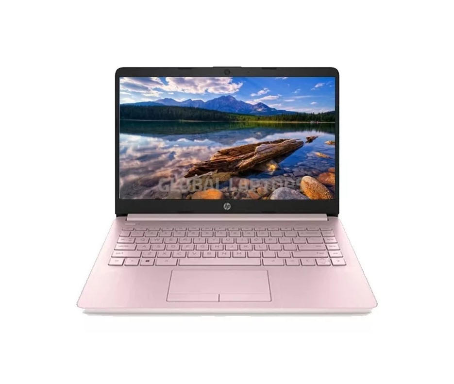 Laptop Hp Modelo: 14CF2112WM, 14" Led Procesador Intel Celeron N4120 4 Gb Ram 64 Gb EMMC, Windows 11 Home Color Rosa