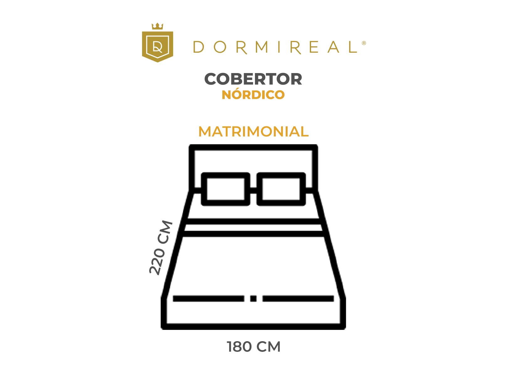 Cobertor Nórdico de Microfibra Gris Matrimonial Dormireal