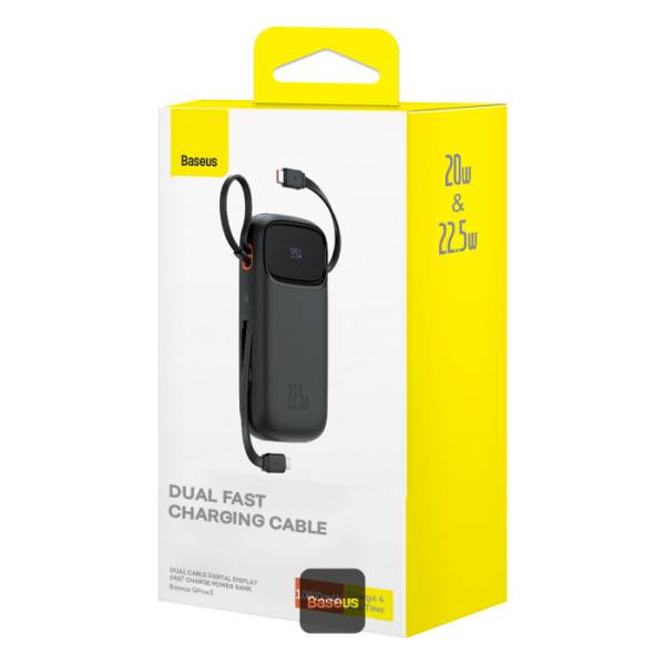 Power Bank Baseus 10000 mAh color negro (doble carga)