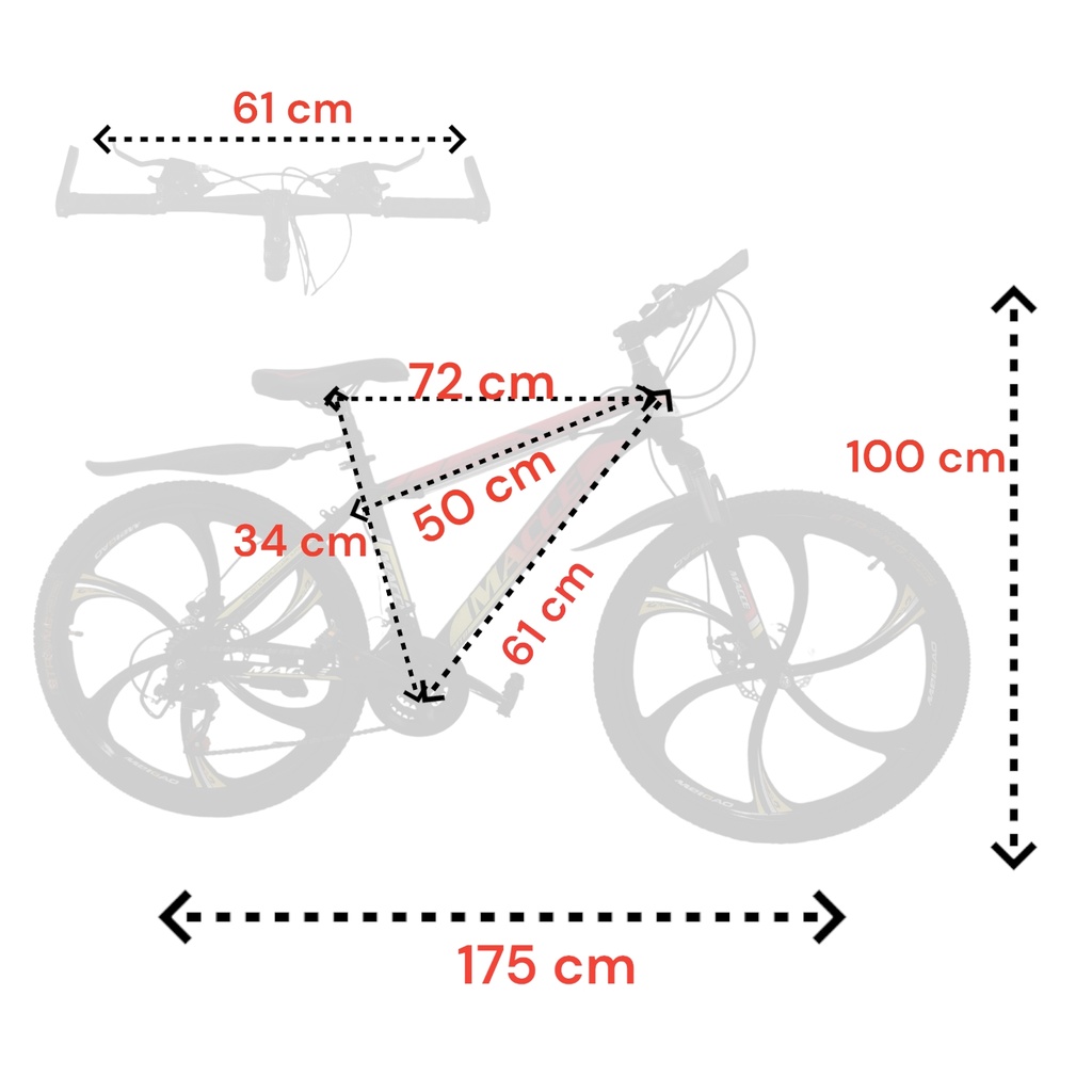  Bicicleta De Montaña Rodada 26 IF-MTB26 Infinité