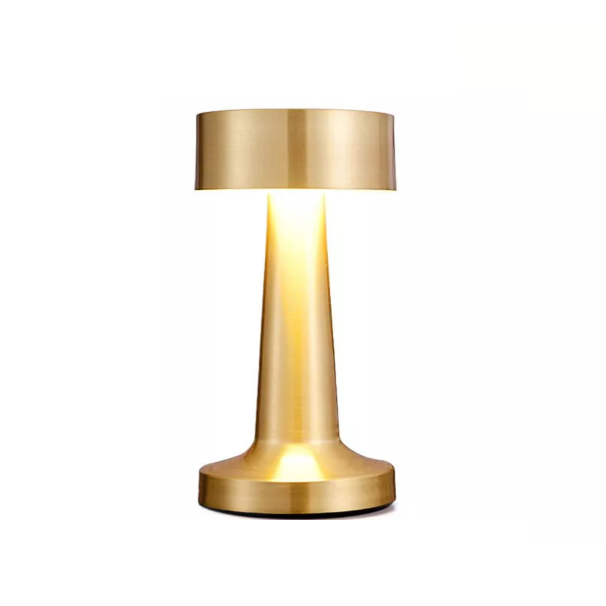Lámpara Mesa Decoración Moderno Recargable Luz Led  Dorado Mancuernas
