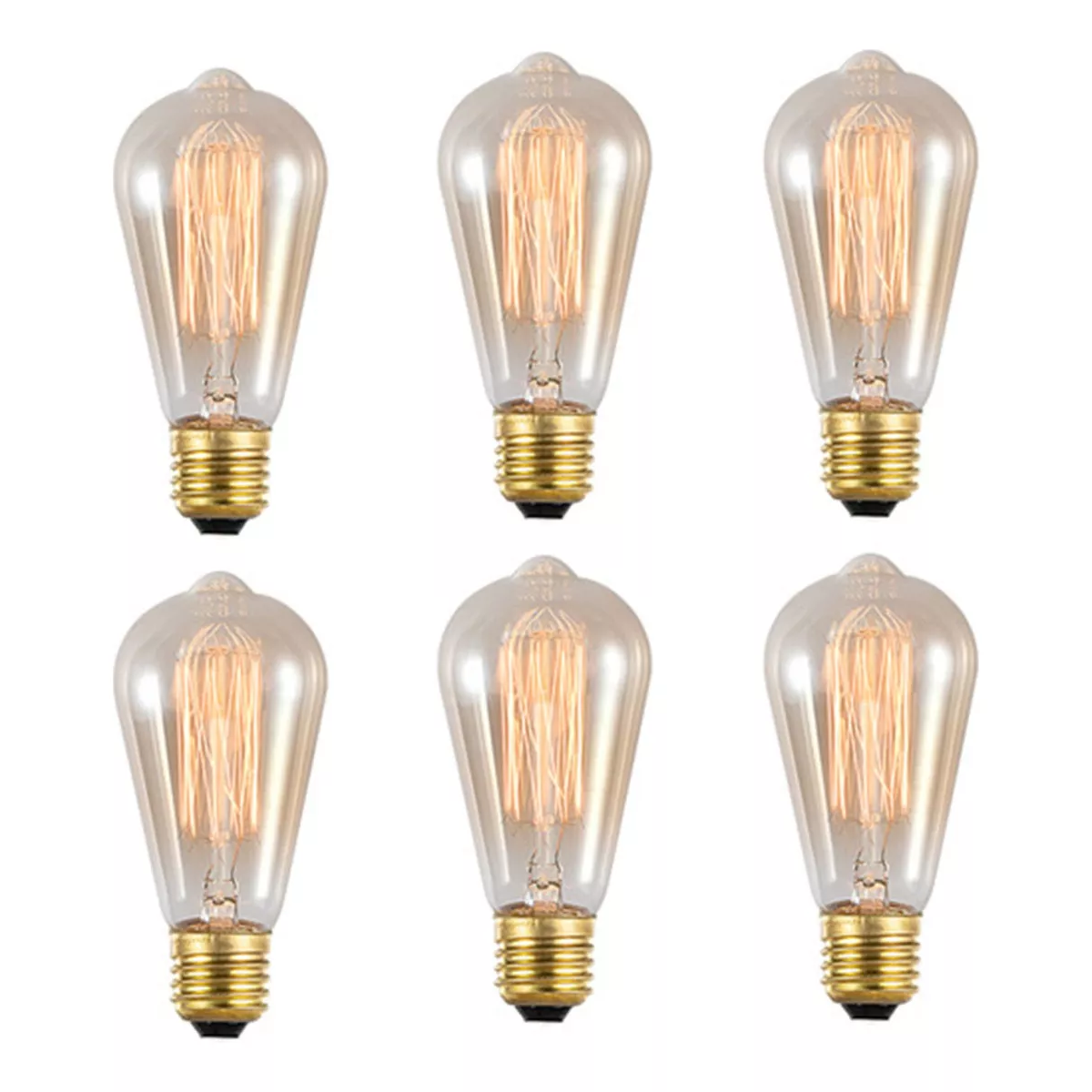 Foco Led Bulbo color cálida 40W 127V 2700K 240lm 6 unidades
