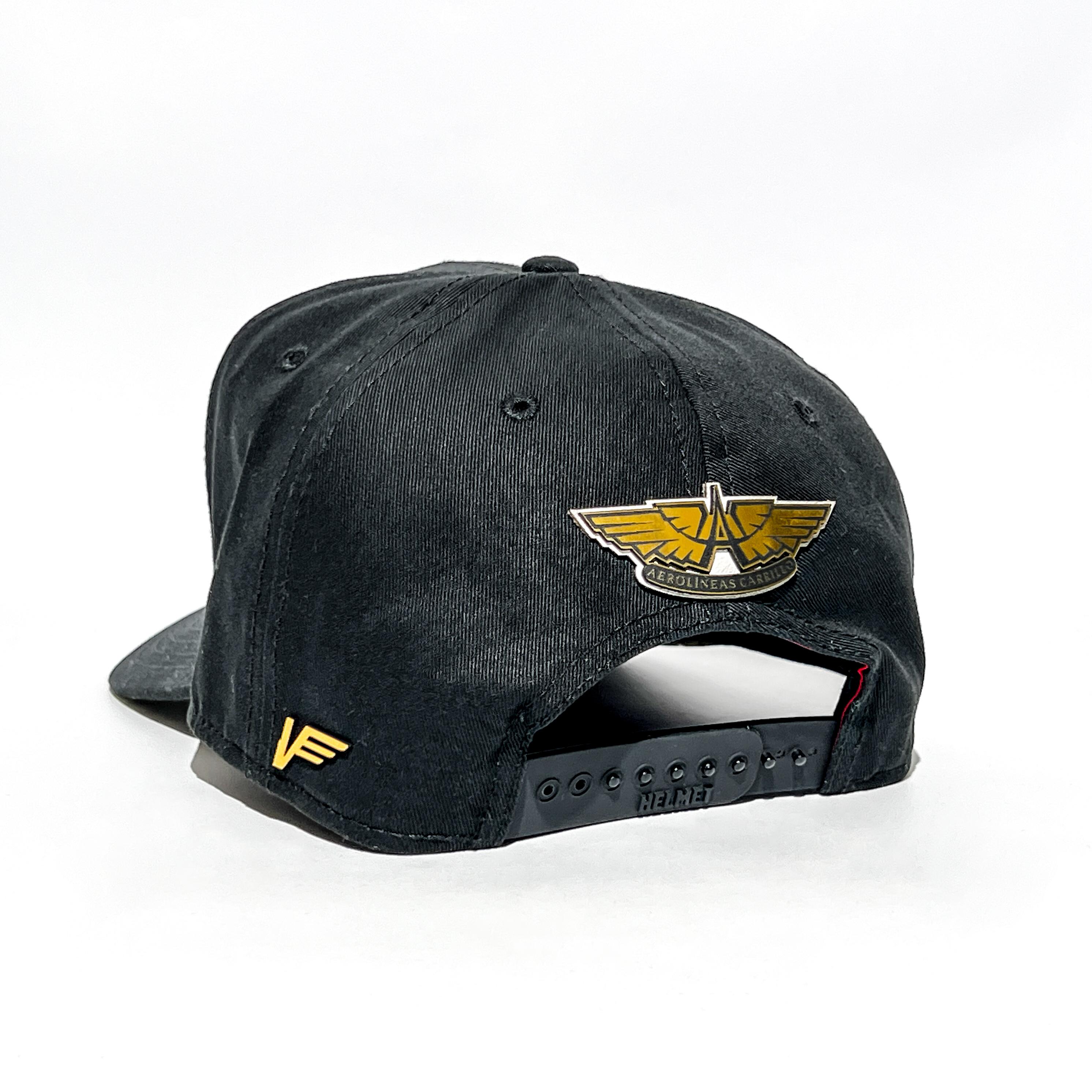 VAGO Style AMADO COMO CARRILLO Gorra Artesanal Negra Visera Curva