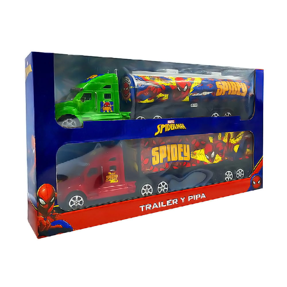 Carro Trailer Y Pipa Avengers Marvel Juguete Infantil Niño Personaje MARVEL SUPER HEROES