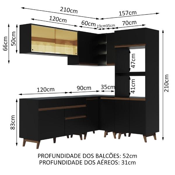 Cocina Integral Completa Modular Madesa Reims 367cm NM