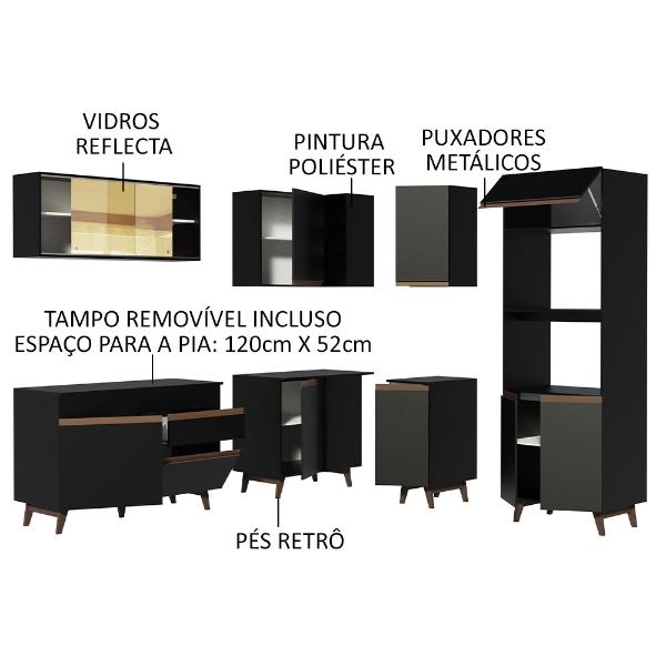 Cocina Integral Completa Modular Madesa Reims 367cm NM