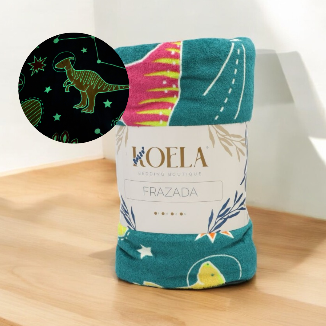 Cobija Mágica Frazada Glow In The Dark, Fluorescente, Brilla en la Oscuridad, Mantas para Niños, Throw Blanket, Cobija Ligera Luminosa, Medida Matrimonial