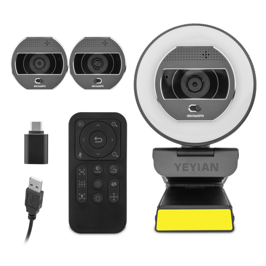 Yeyian Streaming Camera w/ surrounded light & remote control_MKT name:FlexCam