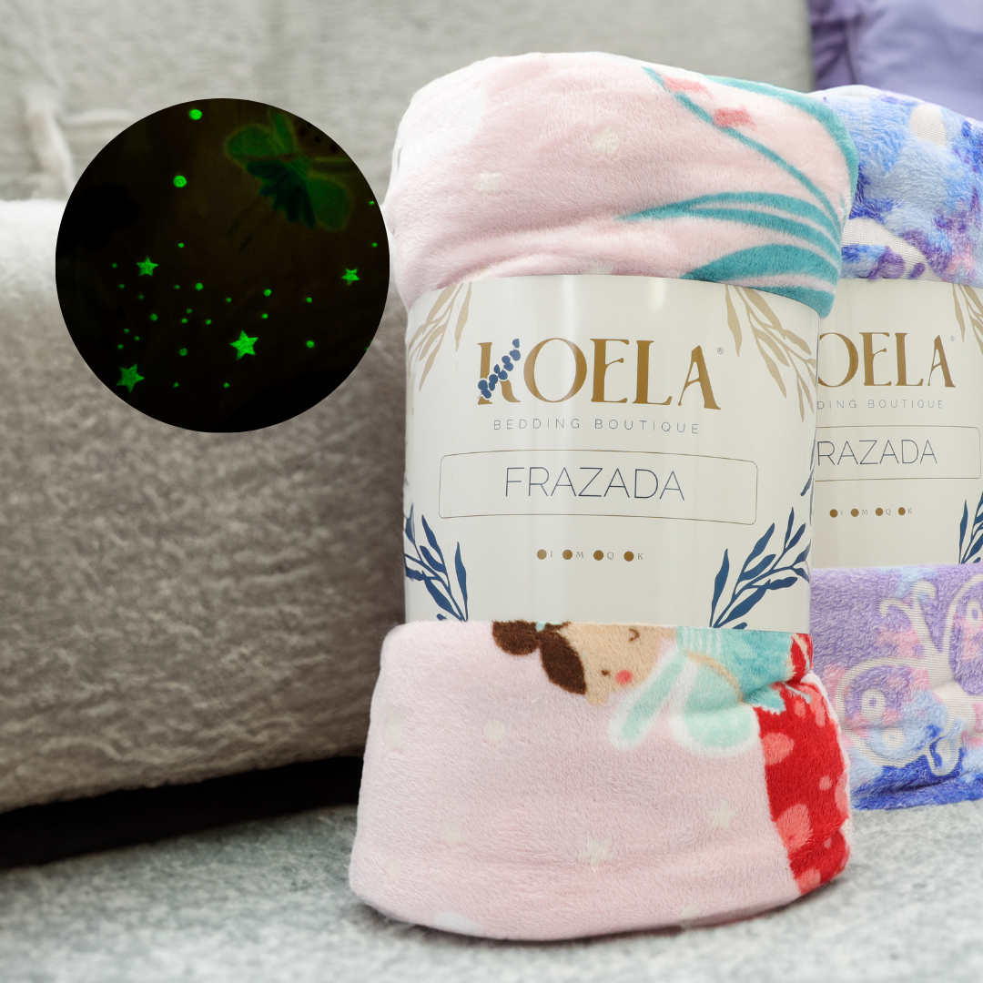 Cobija Mágica Frazada Glow In The Dark, Fluorescente, Brilla en la Oscuridad, Mantas para Niños, Throw Blanket, Cobija Ligera Luminosa, Medida Matrimonial