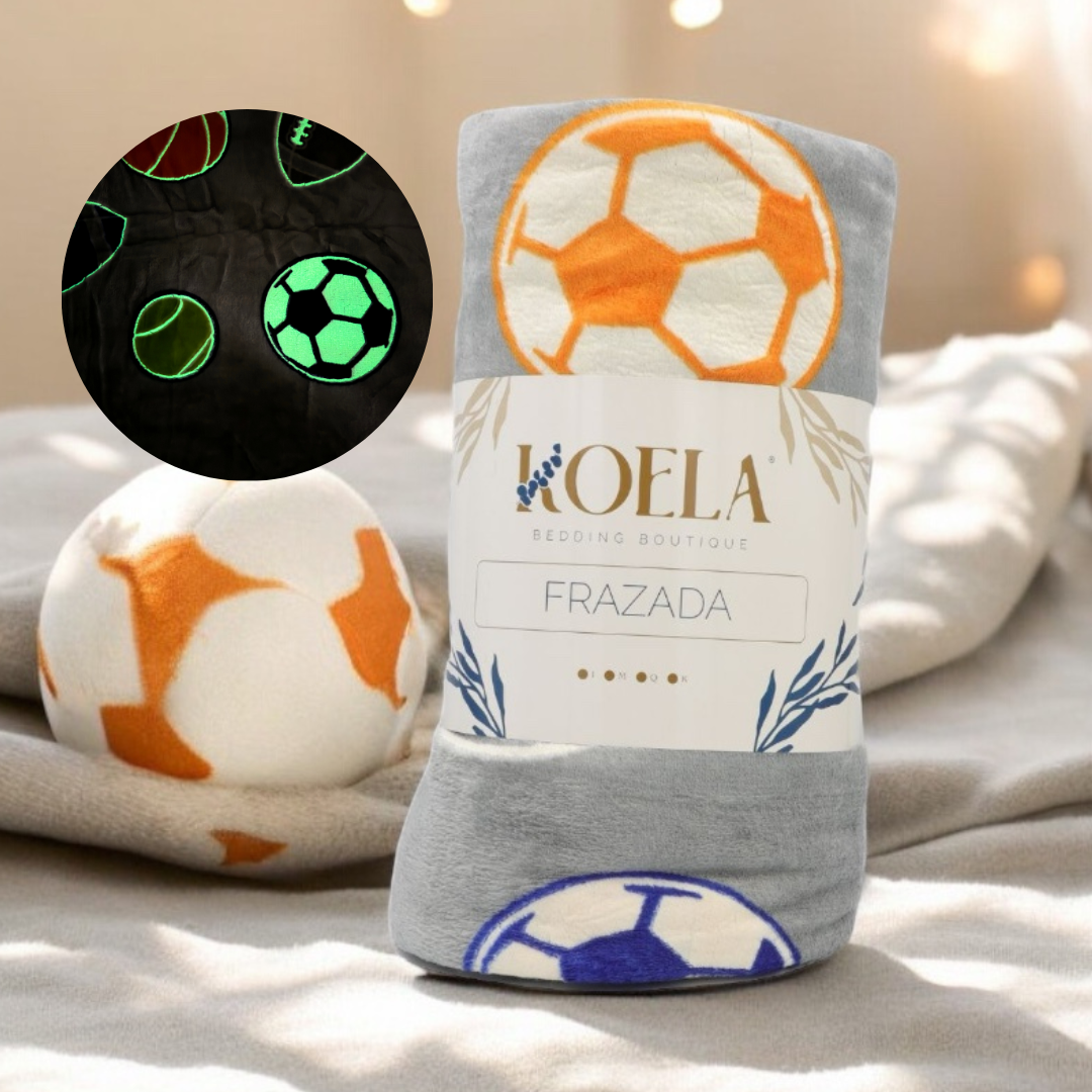 Cobija Mágica Frazada Glow In The Dark, Fluorescente, Brilla en la Oscuridad, Mantas para Niños, Throw Blanket, Cobija Ligera Luminosa, Medida Matrimonial