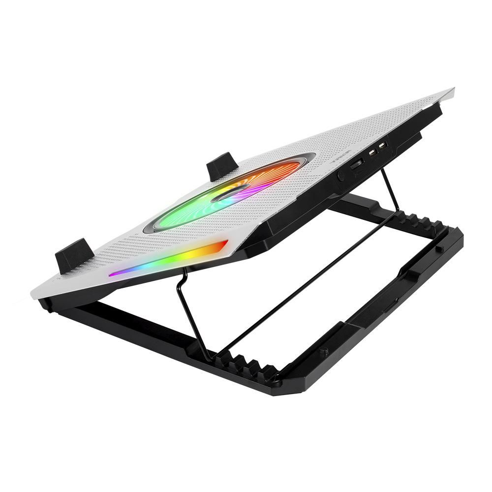 BASE ENFRIADORA ACTECK FROOST EPIC BE670 ALUMINIO + ABS 1X VENTILADOR 125 MM + 4X VENTILADORES 60 MM 2X PUERTOS USB RGB AC-940764 03M DE GARANTIA