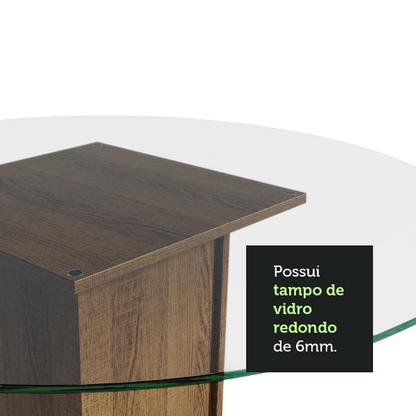 Juego de Comedor con Mesa Redonda y 4 Sillas Madesa Paula 1