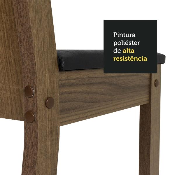 Juego de Comedor con Mesa Redonda y 4 Sillas Madesa Paula 1