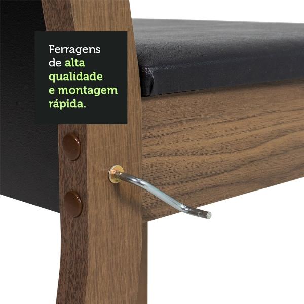 Juego de Comedor con Mesa Redonda y 4 Sillas Madesa Paula 1