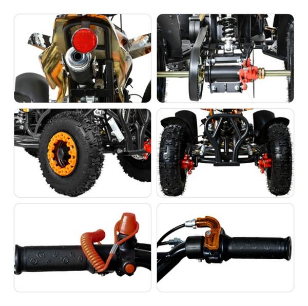 Cuatrimoto Motor A Gasolina 49cc Niños Montable Atv 45km/h Little Monkey