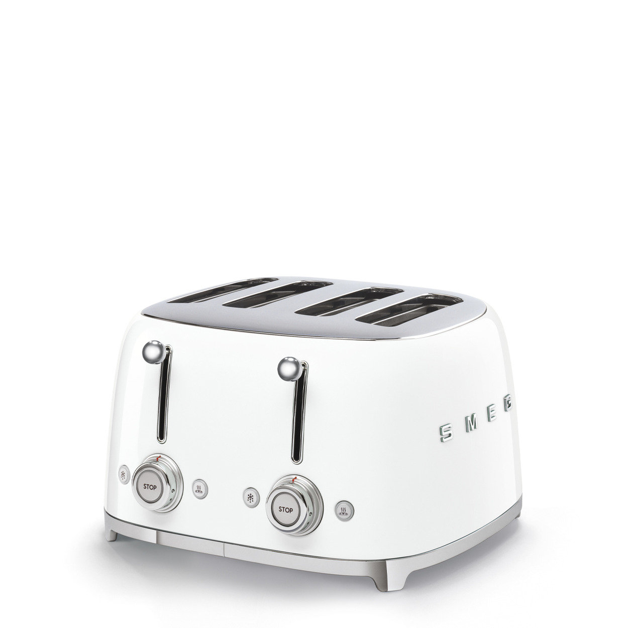 Tostador Smeg TSF03WHUS para Cuatro Rebanadas Blanco