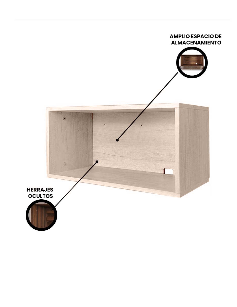 Alacena Alta Sobrecampana ROSE Para Cocina Integra