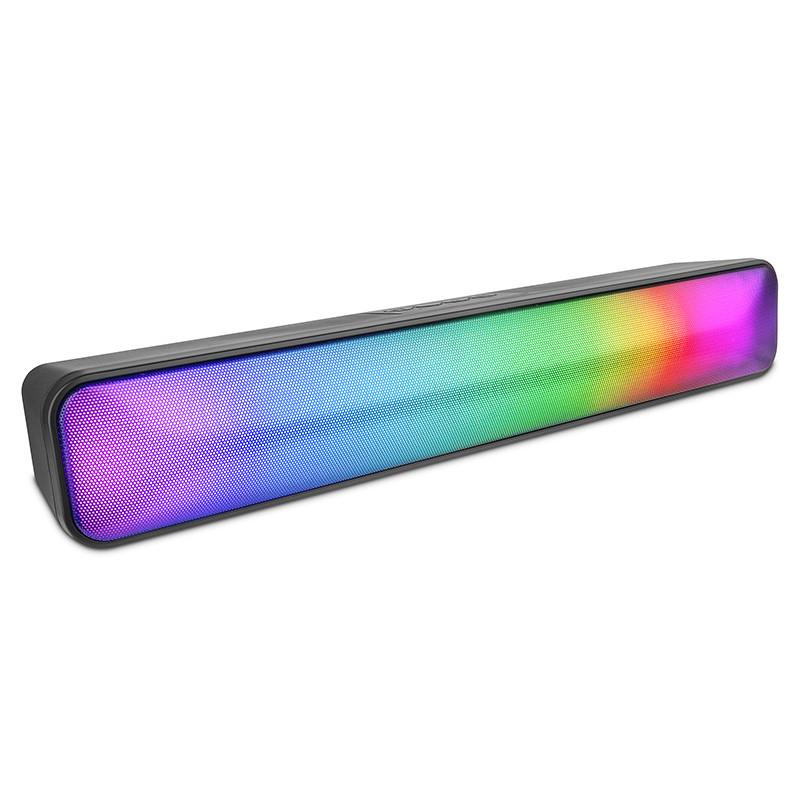 Barra de Sonidos Getttech  BT 3.5mm ALTAVOZ RMS DE 3W RGB GUS-MSRBT-01
