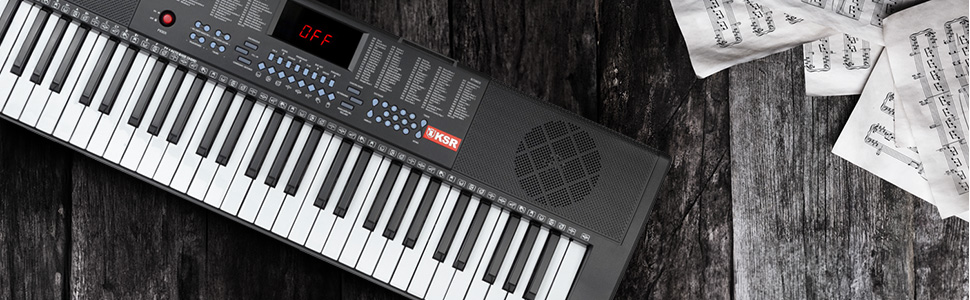 Teclado Musical Kiaser De 61 Teclas Luminosas Mtc-5495.