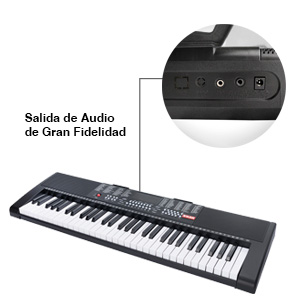 Teclado Musical Kiaser De 61 Teclas Luminosas Mtc-5495.