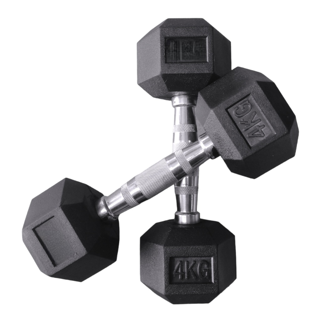 Par de Mancuernas Hexagonal de 4 Kg Linea Económica IF-LEHK4