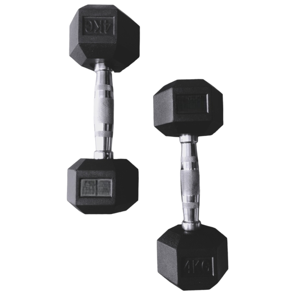 Par de Mancuernas Hexagonal de 4 Kg Linea Económica IF-LEHK4