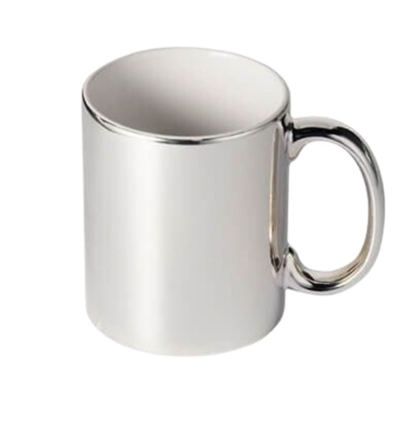 Taza 11oz Dorada Y Plata Terminado Espejo Sublimación 24 pz