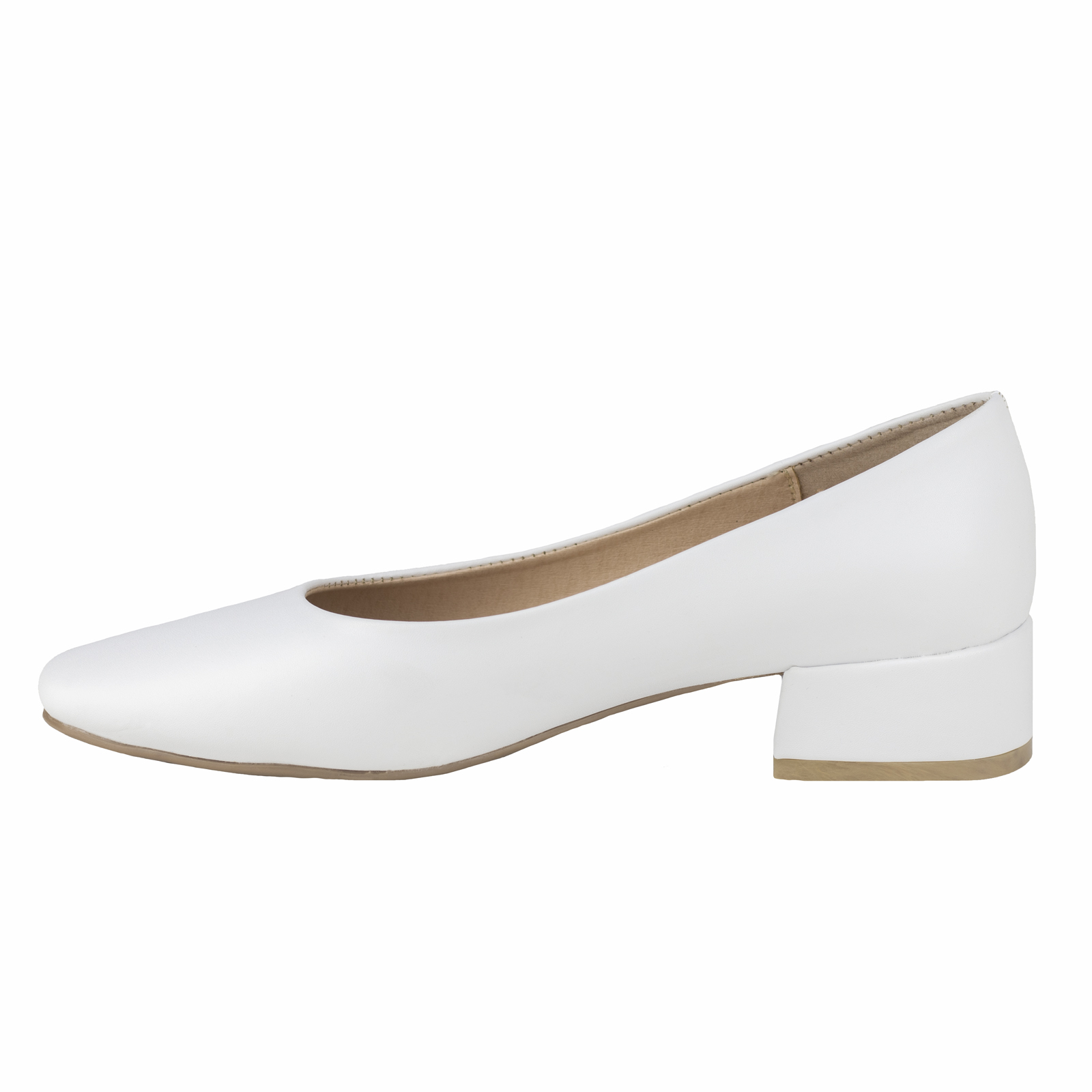Zapato De Tacón Blanco Flat Mujer Vestir 800 Valdano Casual