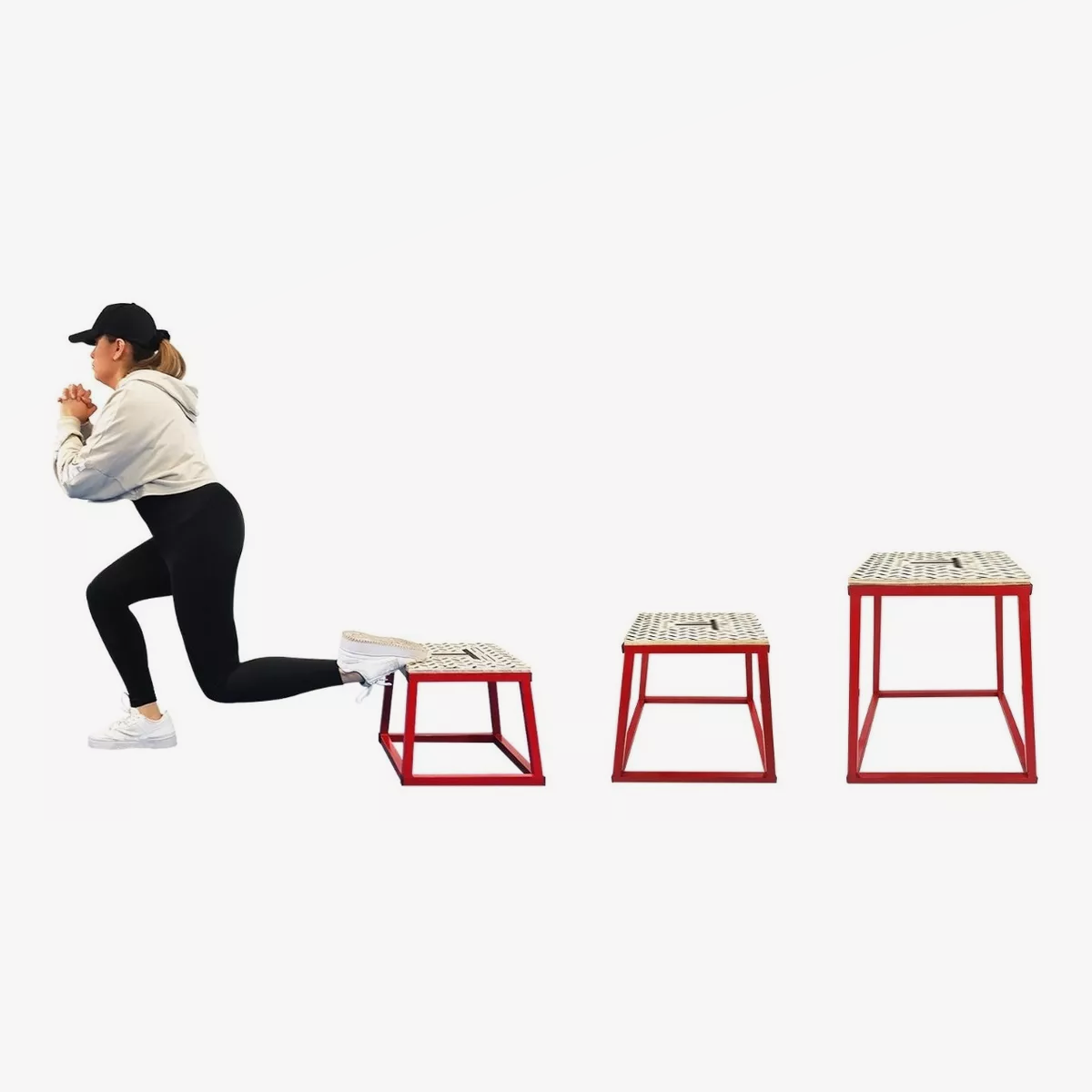 Banco Pliometrico Crossfit Uso Rudo 30cm Reforzado Rojo