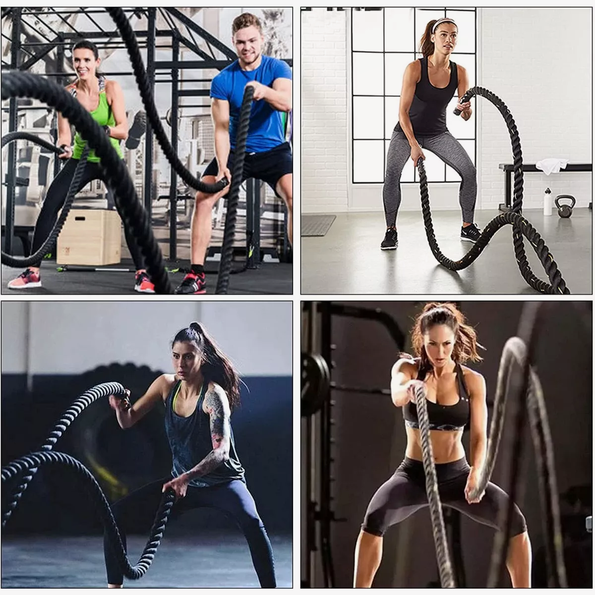 Cuerda De Azote Crossfit Batalla Cuerda De Tira Y Afloja 9 M