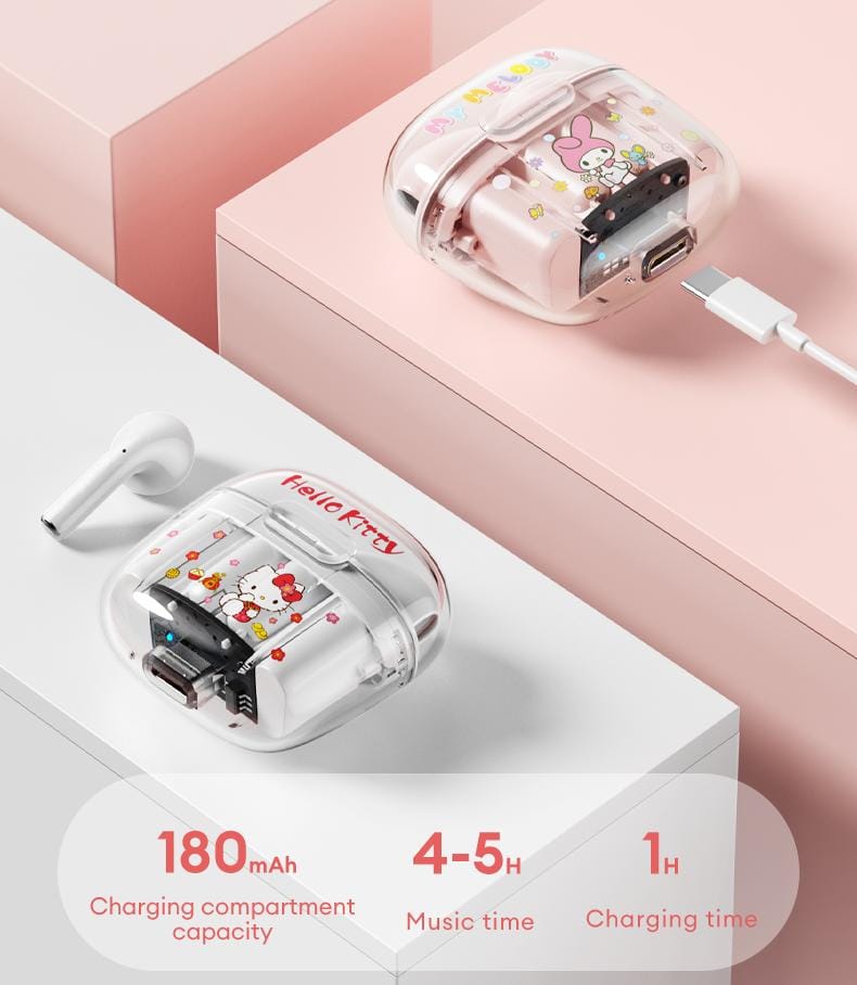 Audifonos Bluetooth Sanrio Hello Kitty Tws