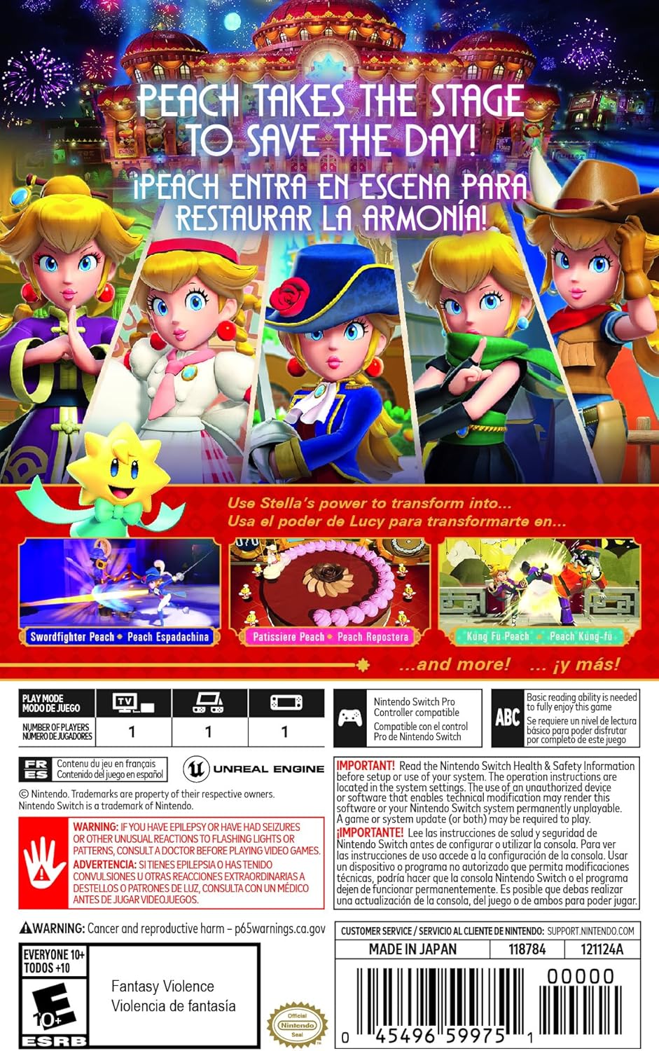 Princess Peach : Showtime ! nintendo switch 