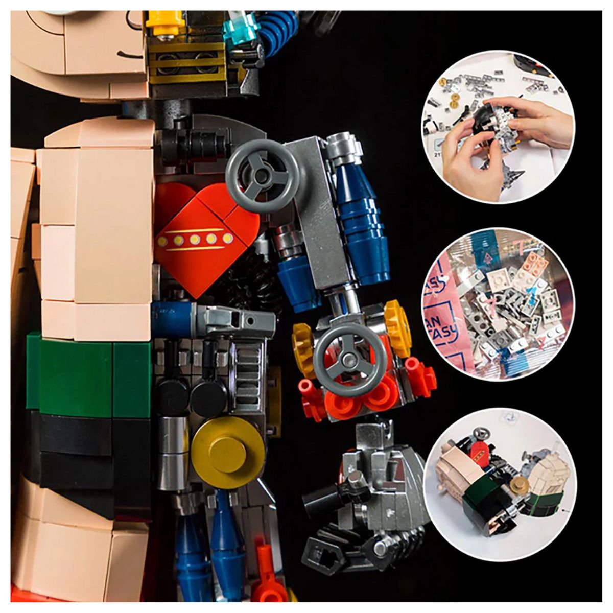 Set de Construcción ASTRO BOY Pure Mind Armable 1258 Piezas Doble Vista