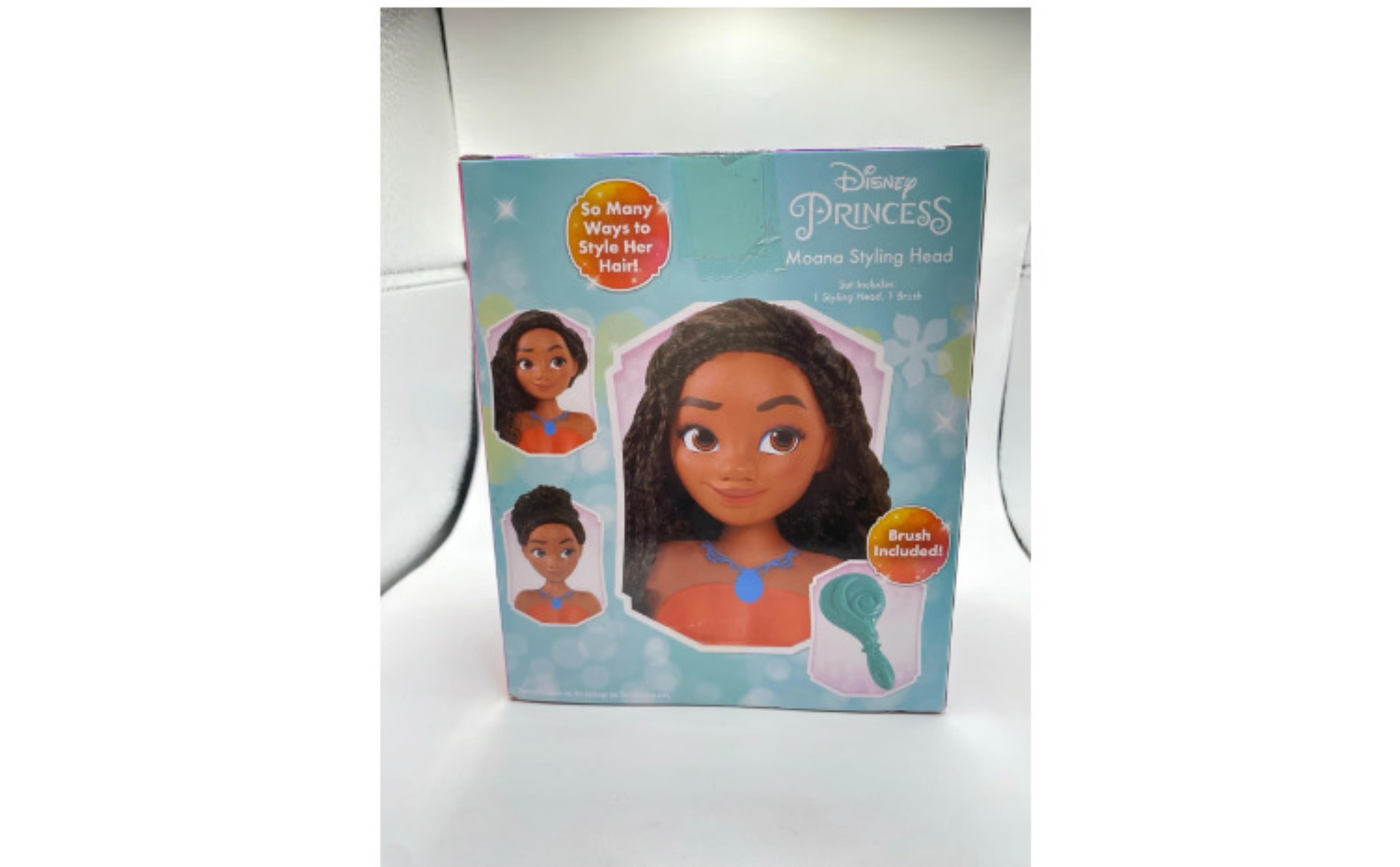 Princesa Moana Cabeza Para Peinar 7 Piezas Disney
