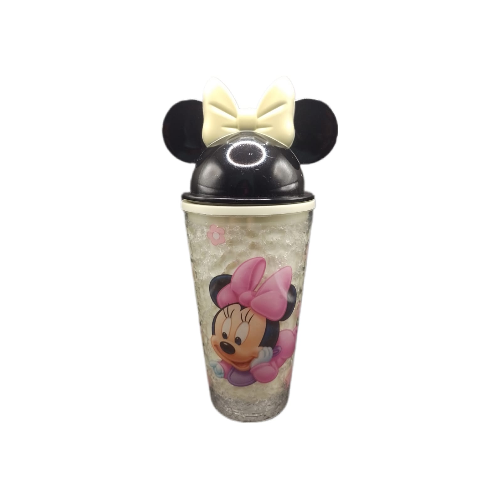 Vaso Mickey Minnie Mouse con luz Taza Hidrogel Color Amarillo