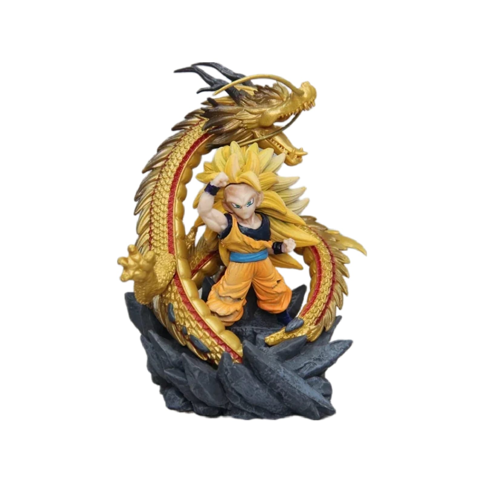 Figura de Colección Goku con Puño de Dragón Dorado