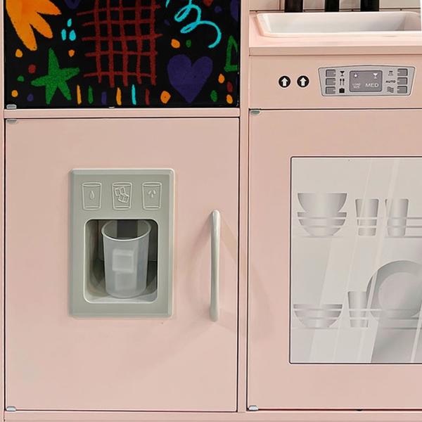 Cocina Juguete Rosa Niñas Infantil Madera Moderna Accesorios Little Monkey