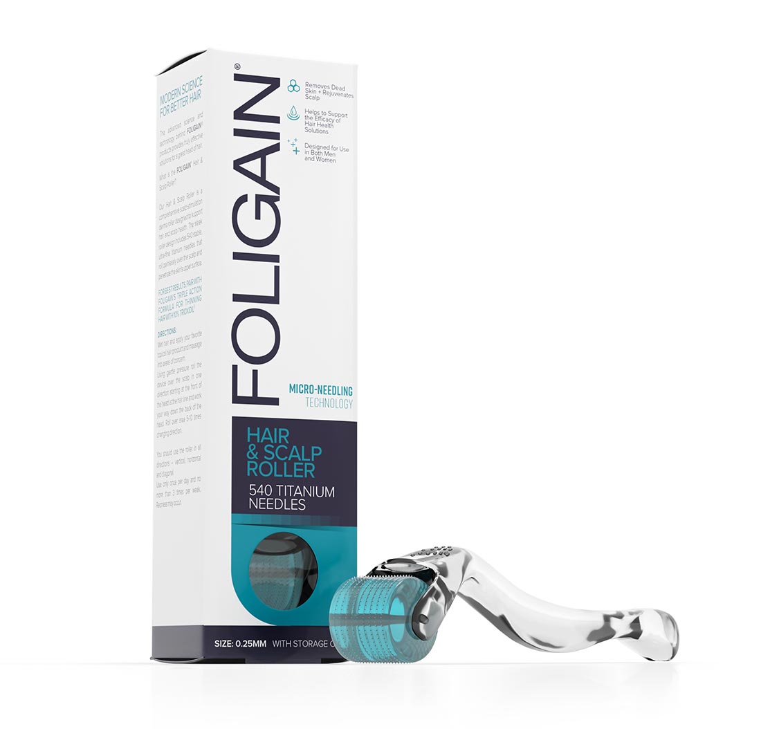 Foligain Roller Cabello & Cuero Cabelludo con 540 Agujas de Titanio