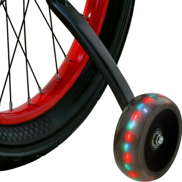 Bicicleta Infantil Rodada 20 Niños Bici Color Rojo Luces Led Little Monkey