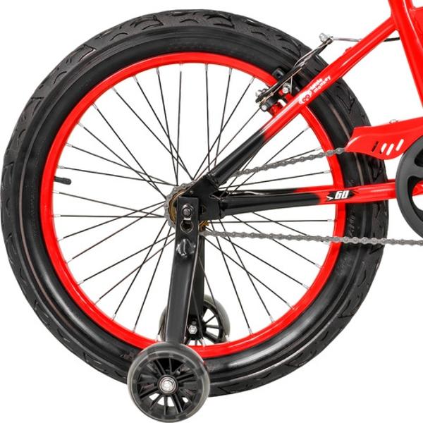 Bicicleta Infantil Rodada 20 Niños Bici Color Rojo Luces Led Little Monkey