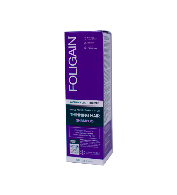 Foligain Shampoo para el Recrecimiento del Cabello para Mujeres con 2% Trioxidil