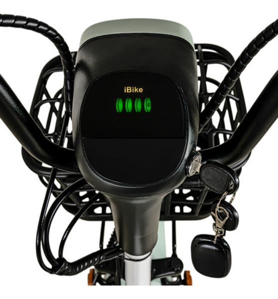 Bicicleta Electrica Bicimoto 350w 12v 25km/h Luces Full Led Menta BIZMO