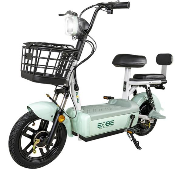Bicicleta Electrica Bicimoto 350w 12v 25km/h Luces Full Led Menta BIZMO