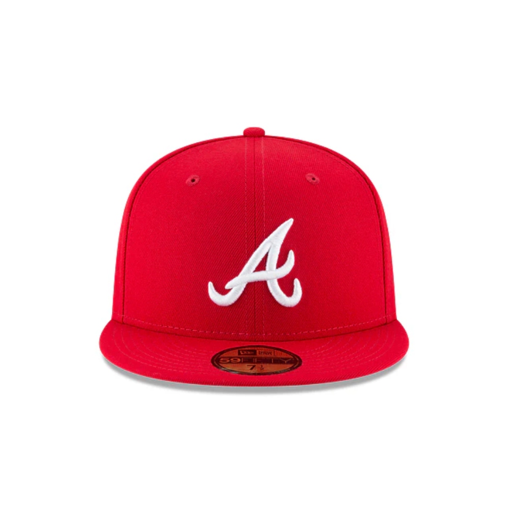 Gorra New Era 59Fifty Atlanta Braves Roja 11591179 TALLA 7